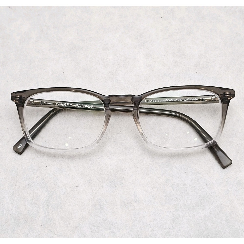 EUC Warby Parker Chase 332 Unisex Eyeglasses Frame, Driftwood Fade  51-18-145
